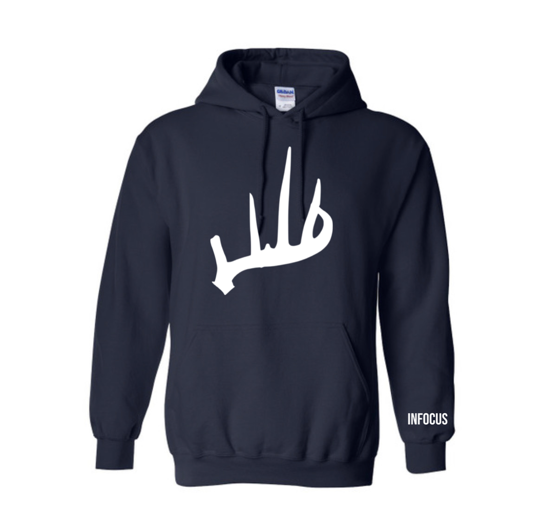 Navy Antler Hoodie