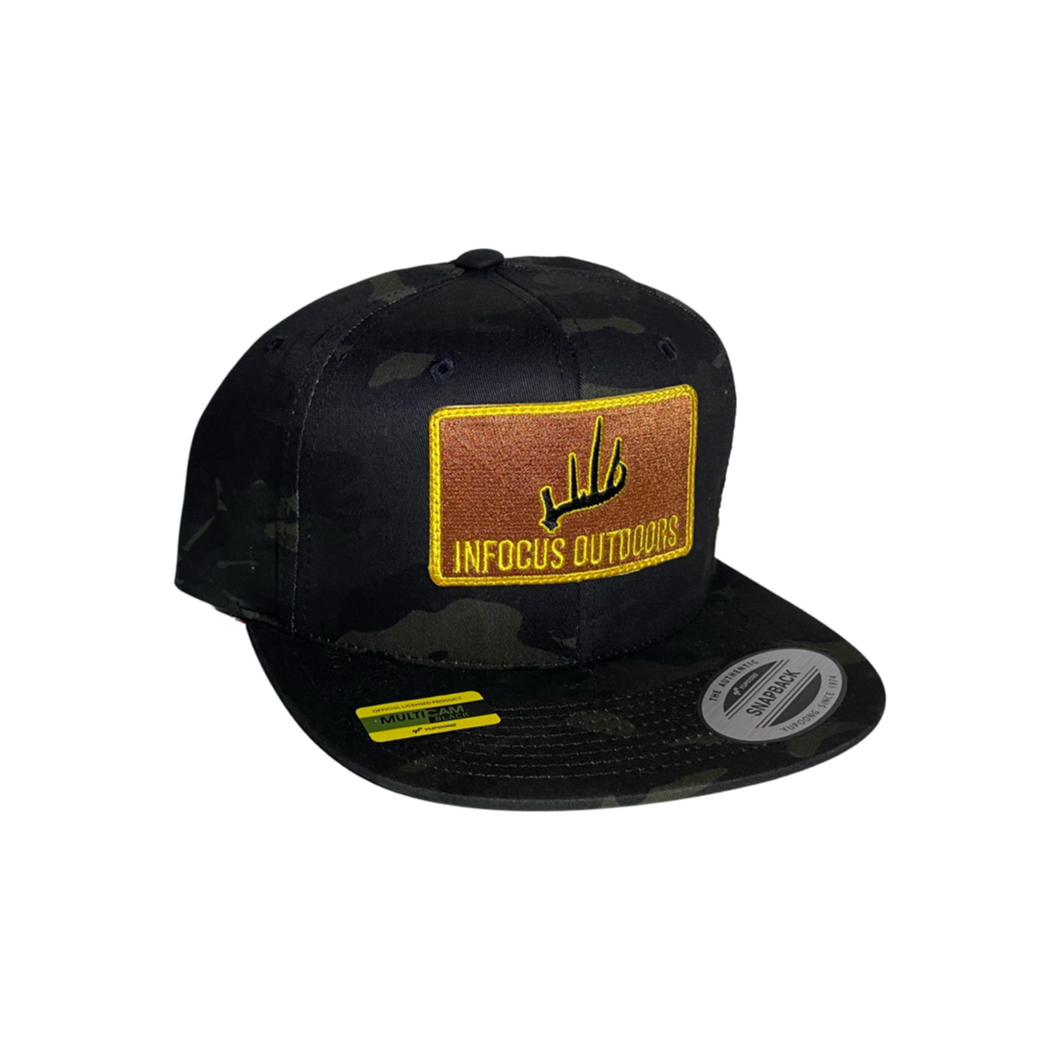 Brown Patch Flat Brim Snapback