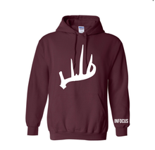 Load image into Gallery viewer, Maroon Antler Hoodie
