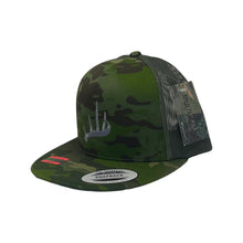 Load image into Gallery viewer, Camo Flat Brim Snapbacks
